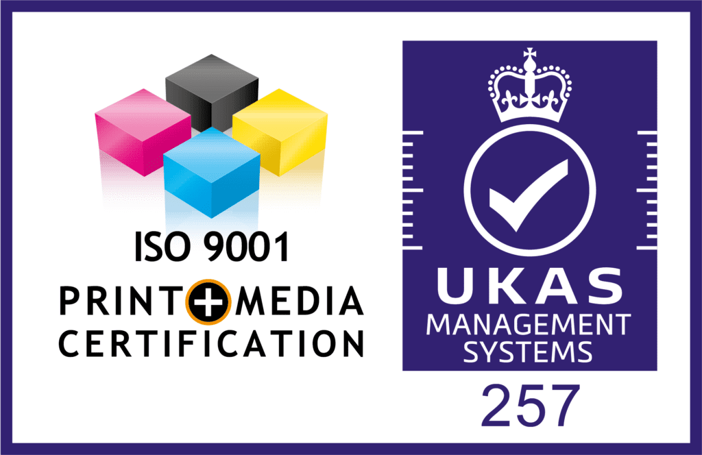 Official ISO 9001 quality management certification with UKAS accreditation
