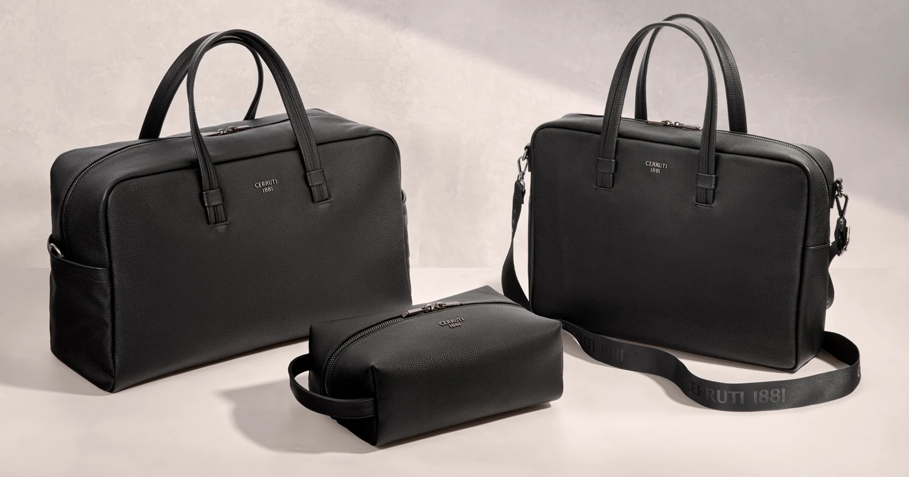 Cerruti 1881 luggage and washbag for business travel