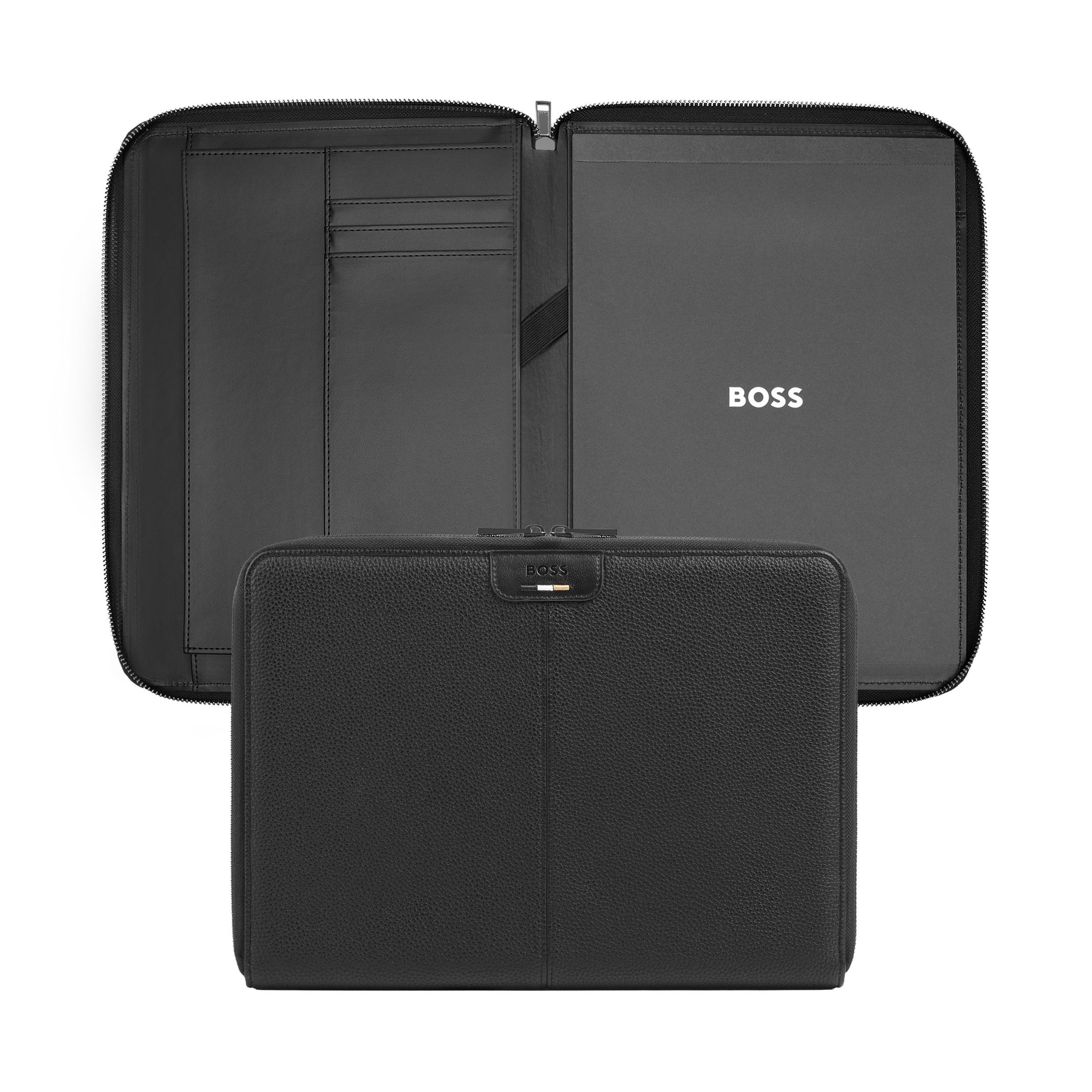Hugo Boss Conference folder zip A4 Emblematic Black