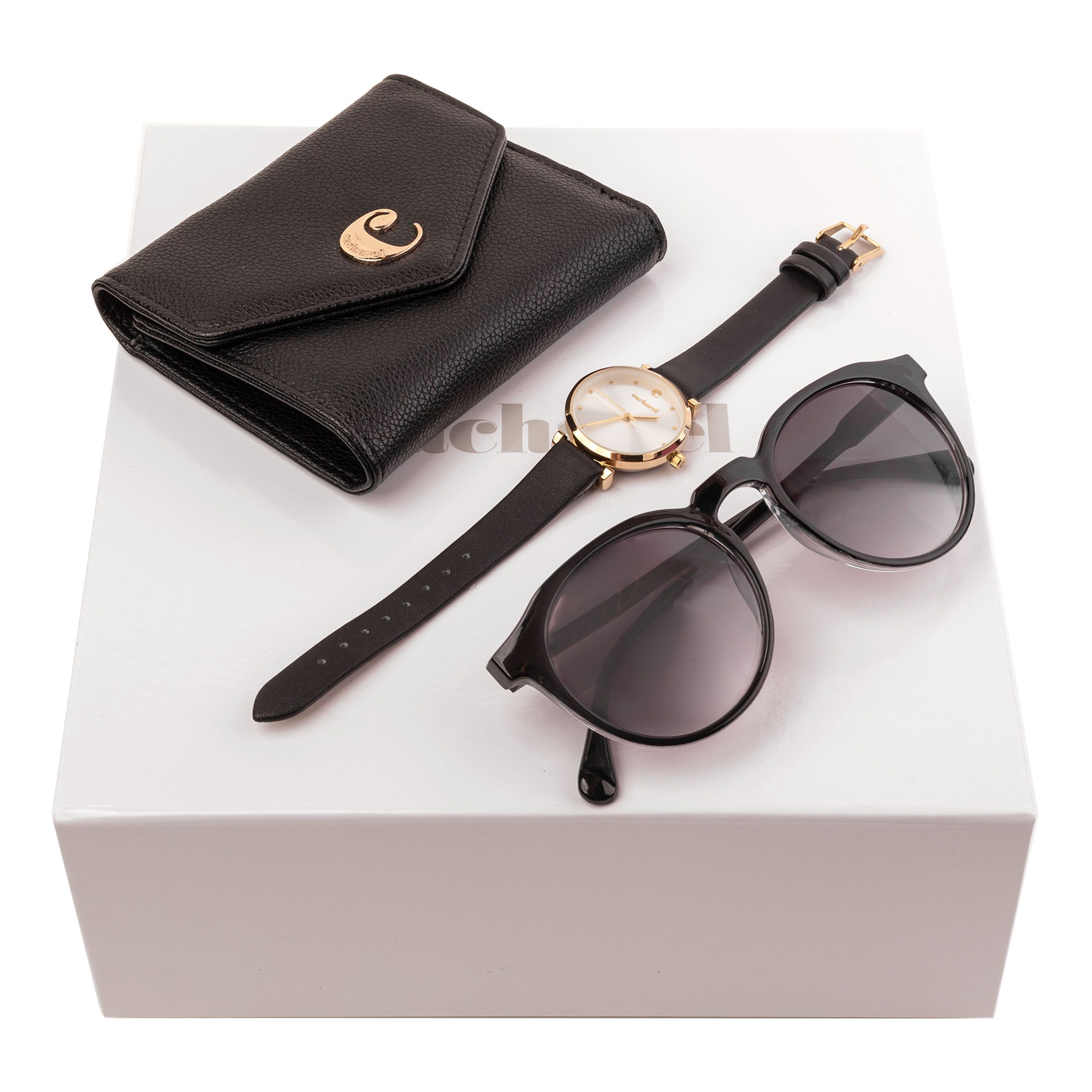 Cacharel Set Cacharel Black (lady purse, watch & sunglasses)