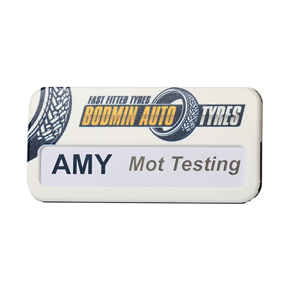 Recycled Rectangular Window Badge