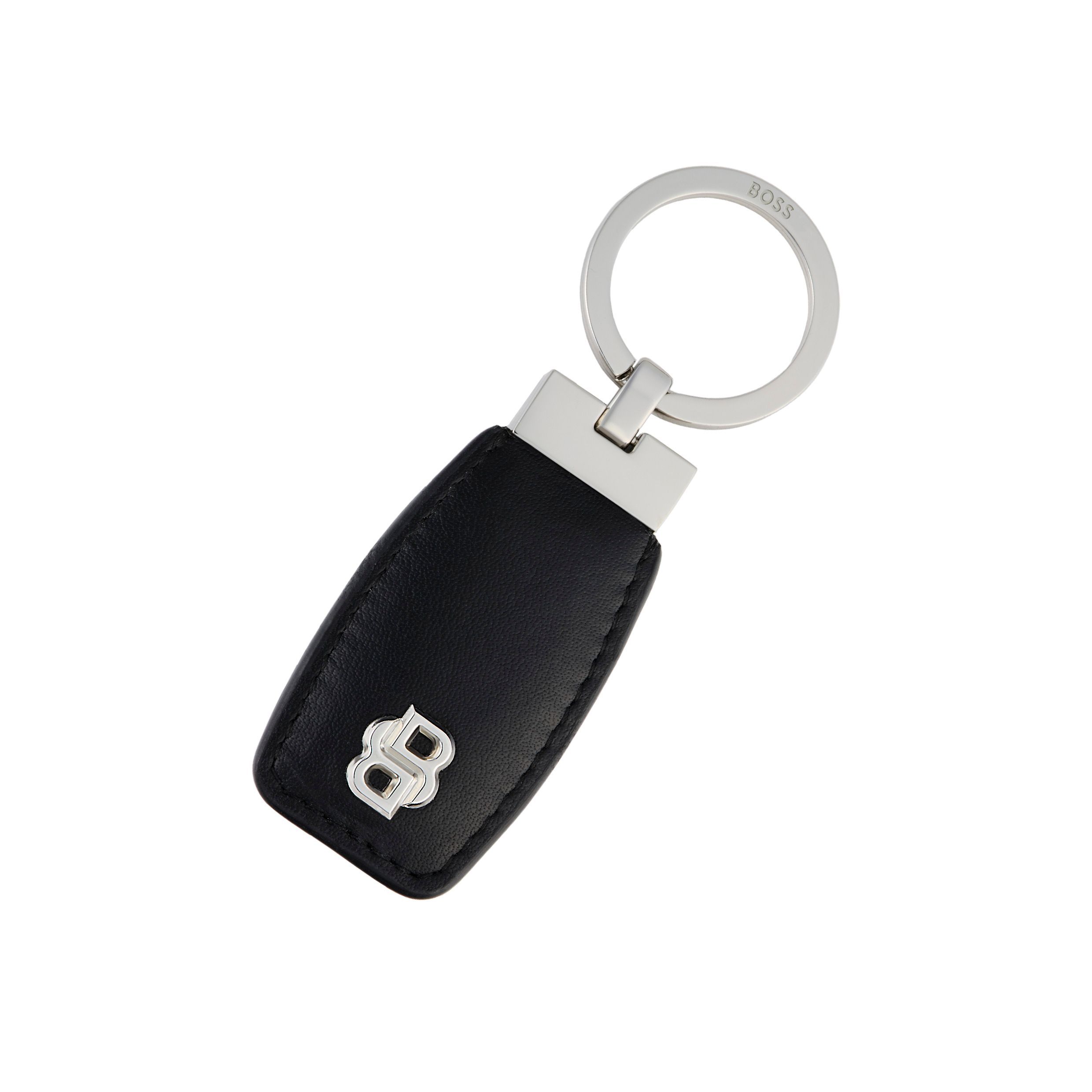 Hugo Boss Key ring Double B Black & Chrome