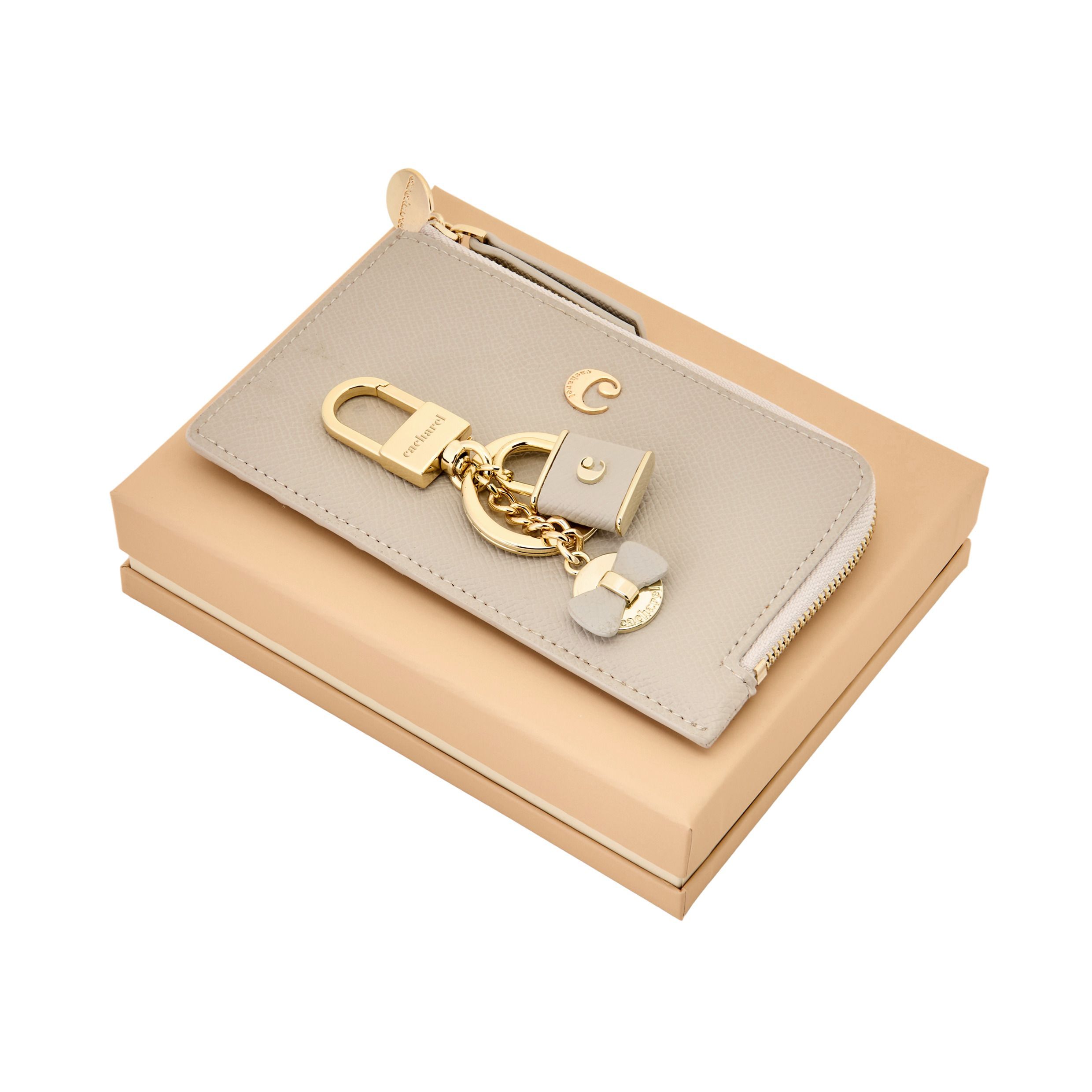 Cacharel Set Séraphine Light Grey (key ring & card holder)