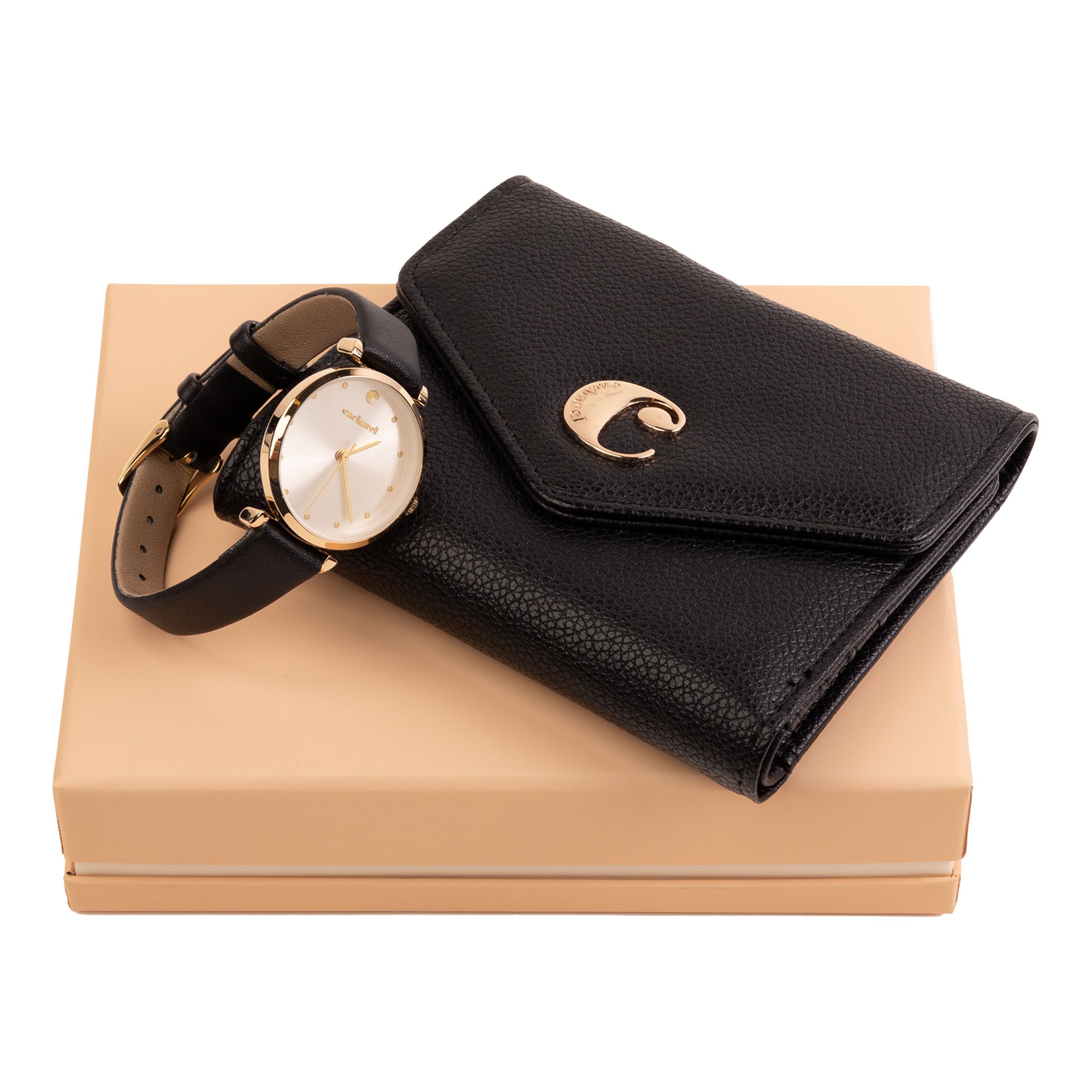 Cacharel Set Cacharel Black (lady purse & watch)