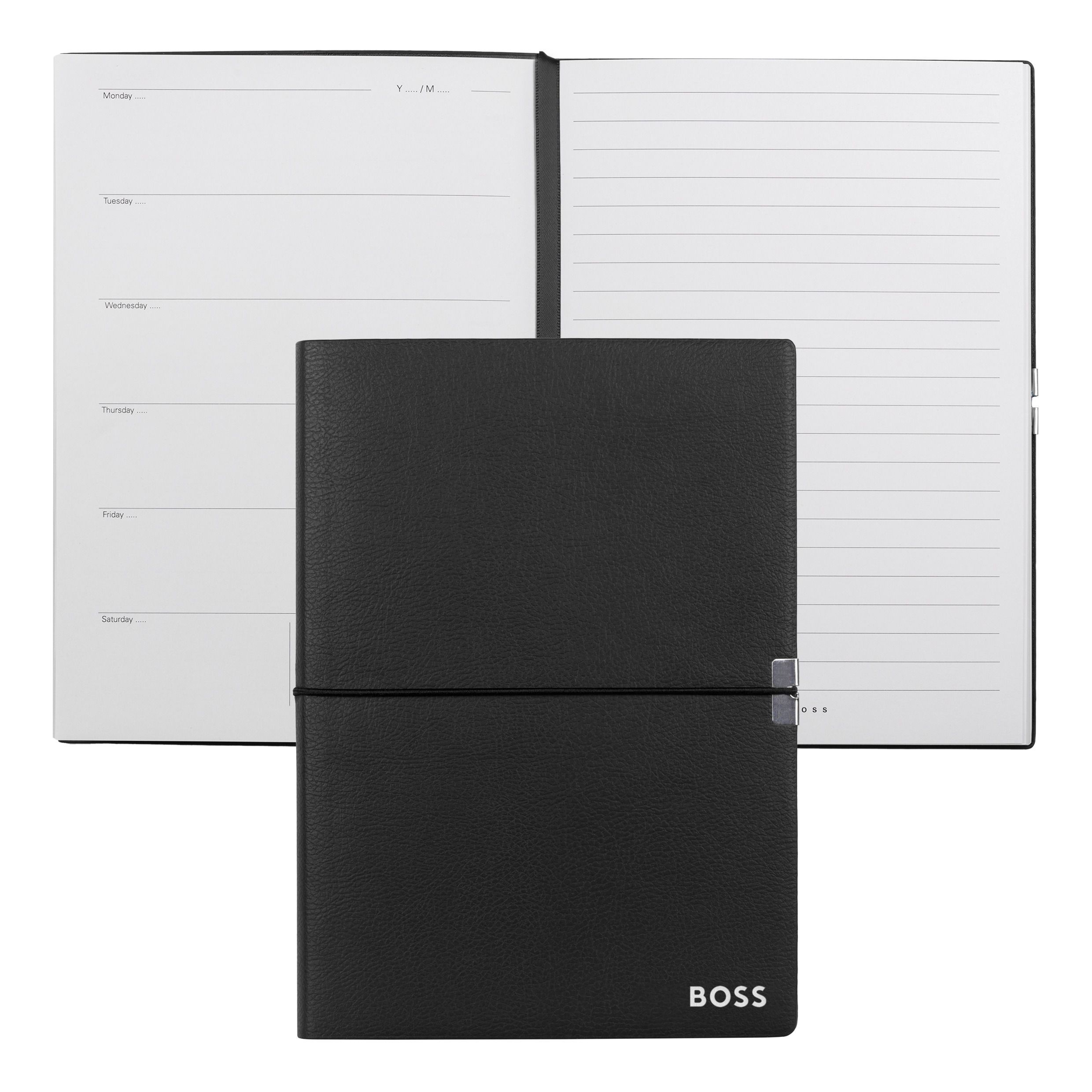 Hugo Boss Notebook A5 Elegance Black Agenda