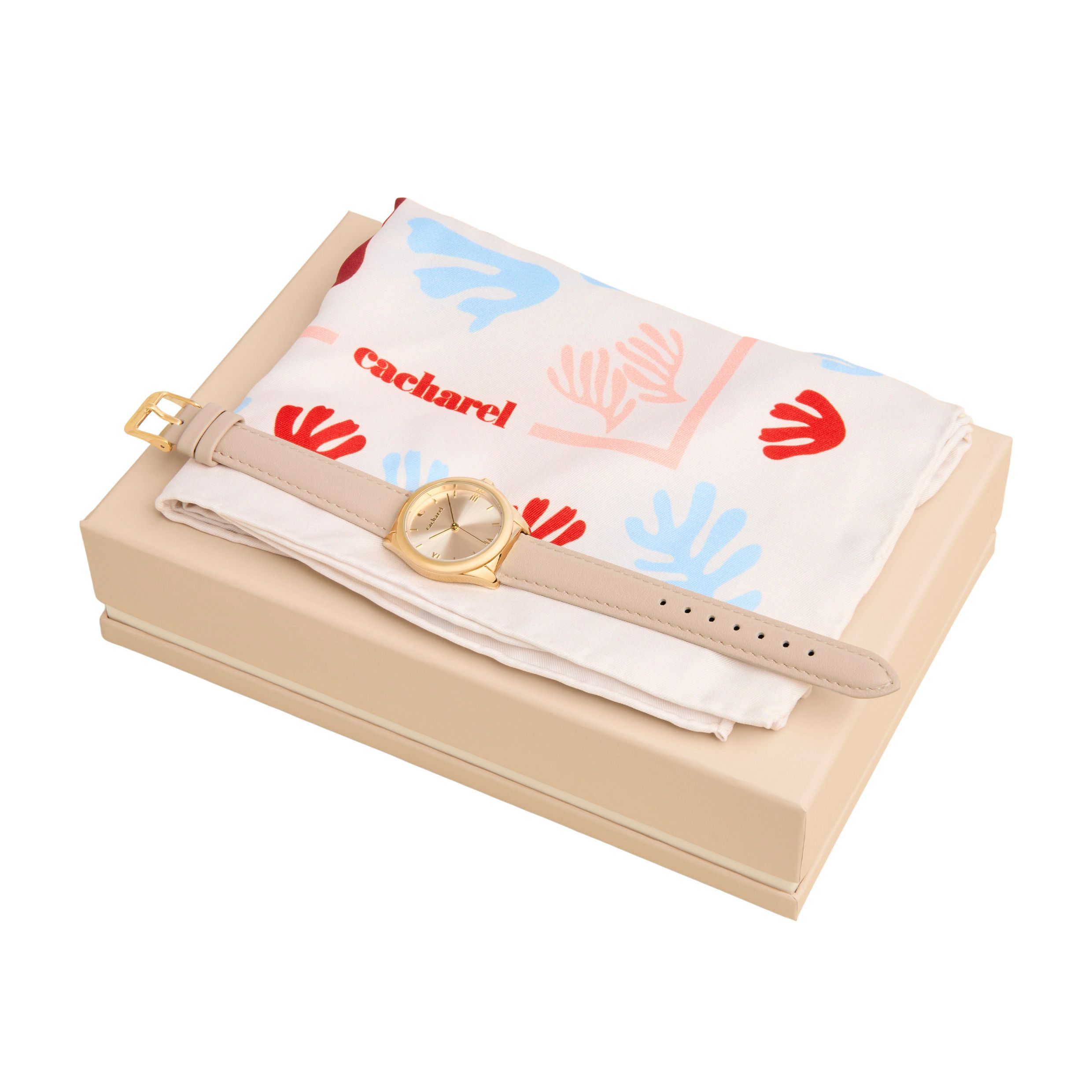 Cacharel Set Vivienne (watch & scarf)