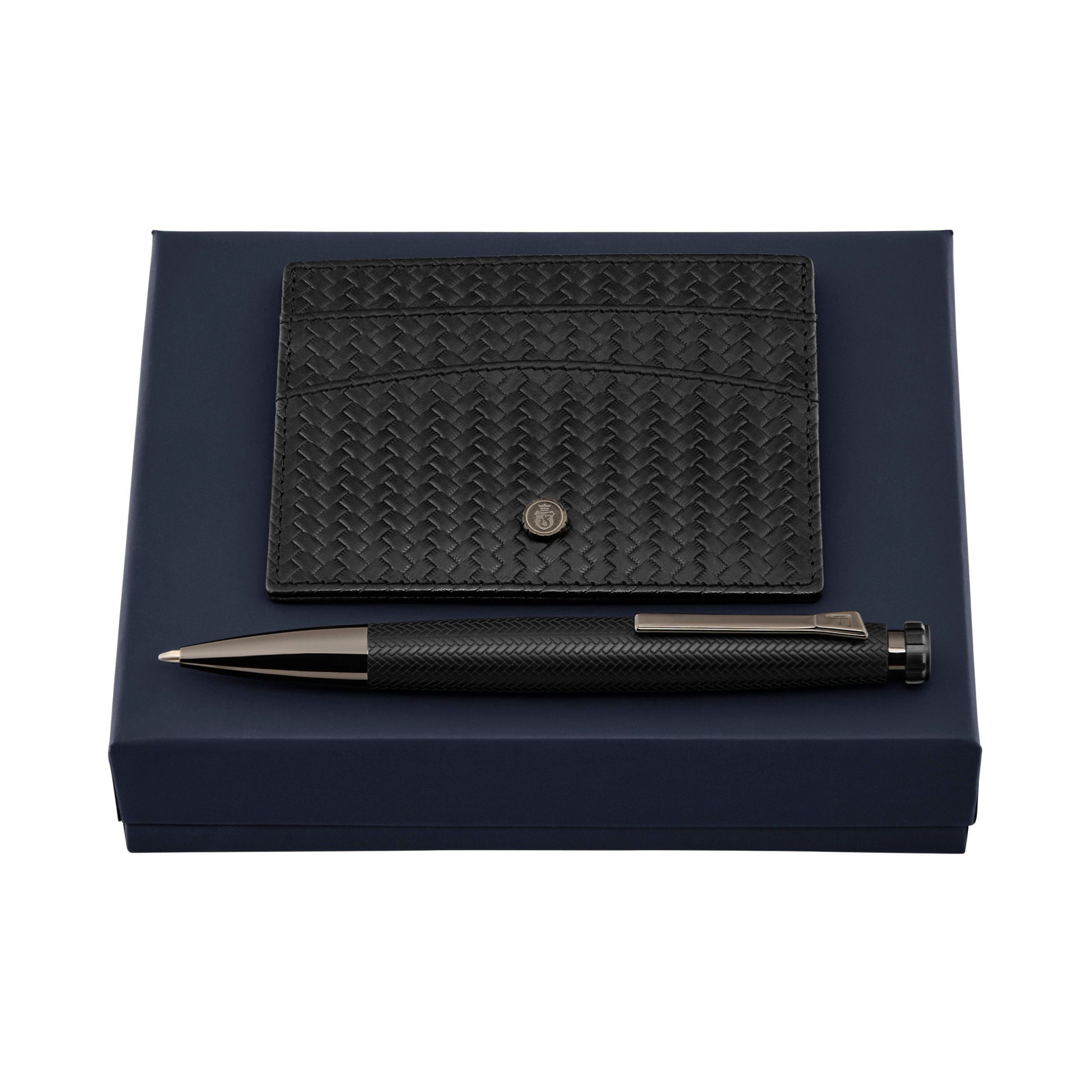 Festina Set Interlace Black (ballpoint pen & card holder)