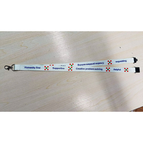 20mm Recycled Flat Polyester Lanyard