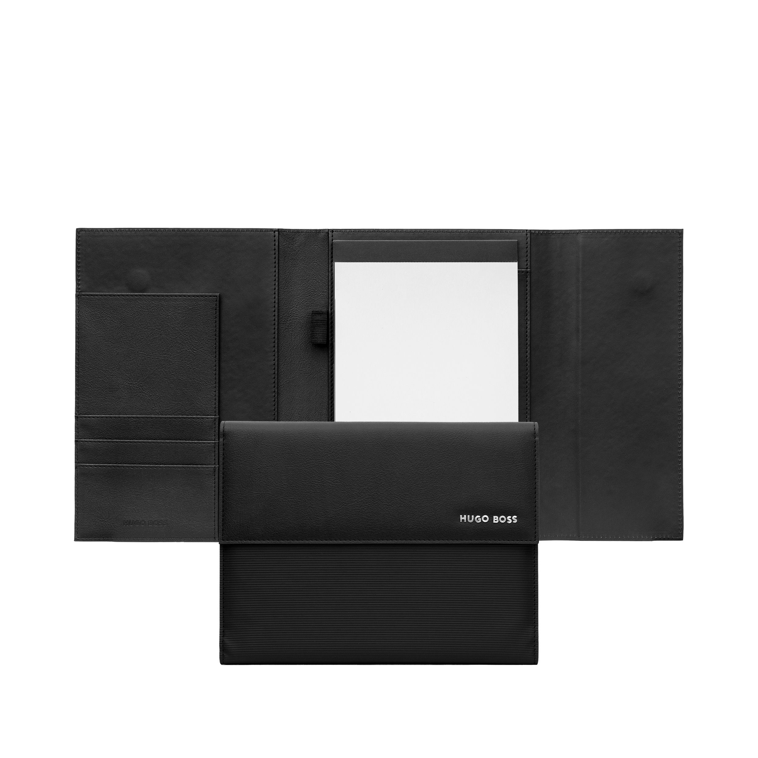 Hugo Boss Folder A5 Pinstripe Black
