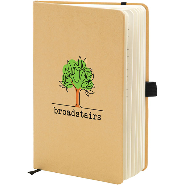 Broadstairs A5 Eco Kraft Notebook - Spot Colour
