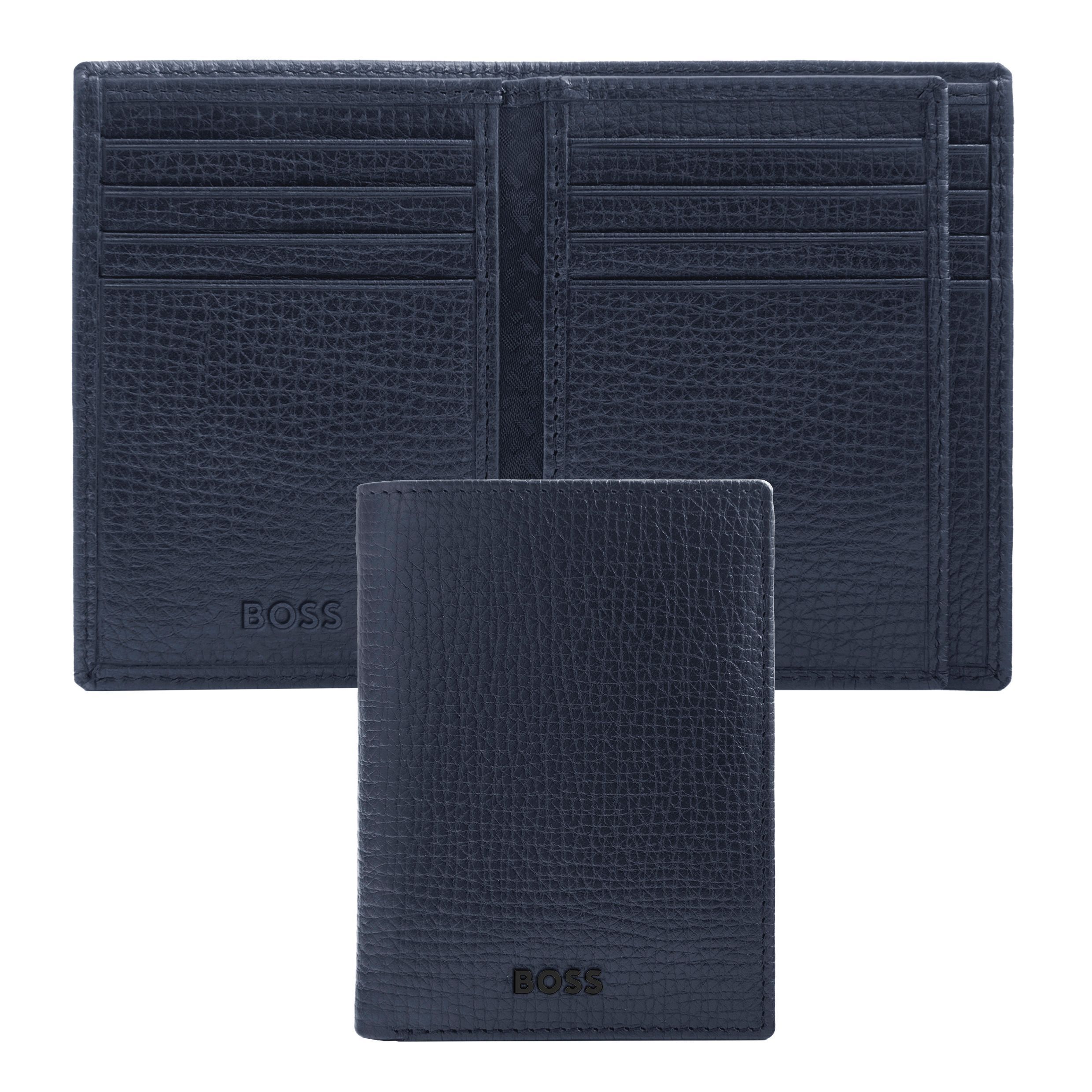 Hugo Boss Card holder with flap Grid Navy