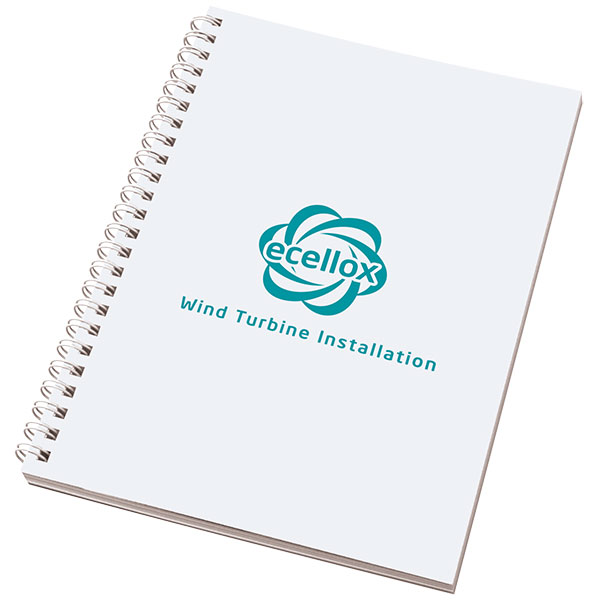 A5 Wiro-Smart Card Cover Notepad – Spot Colour