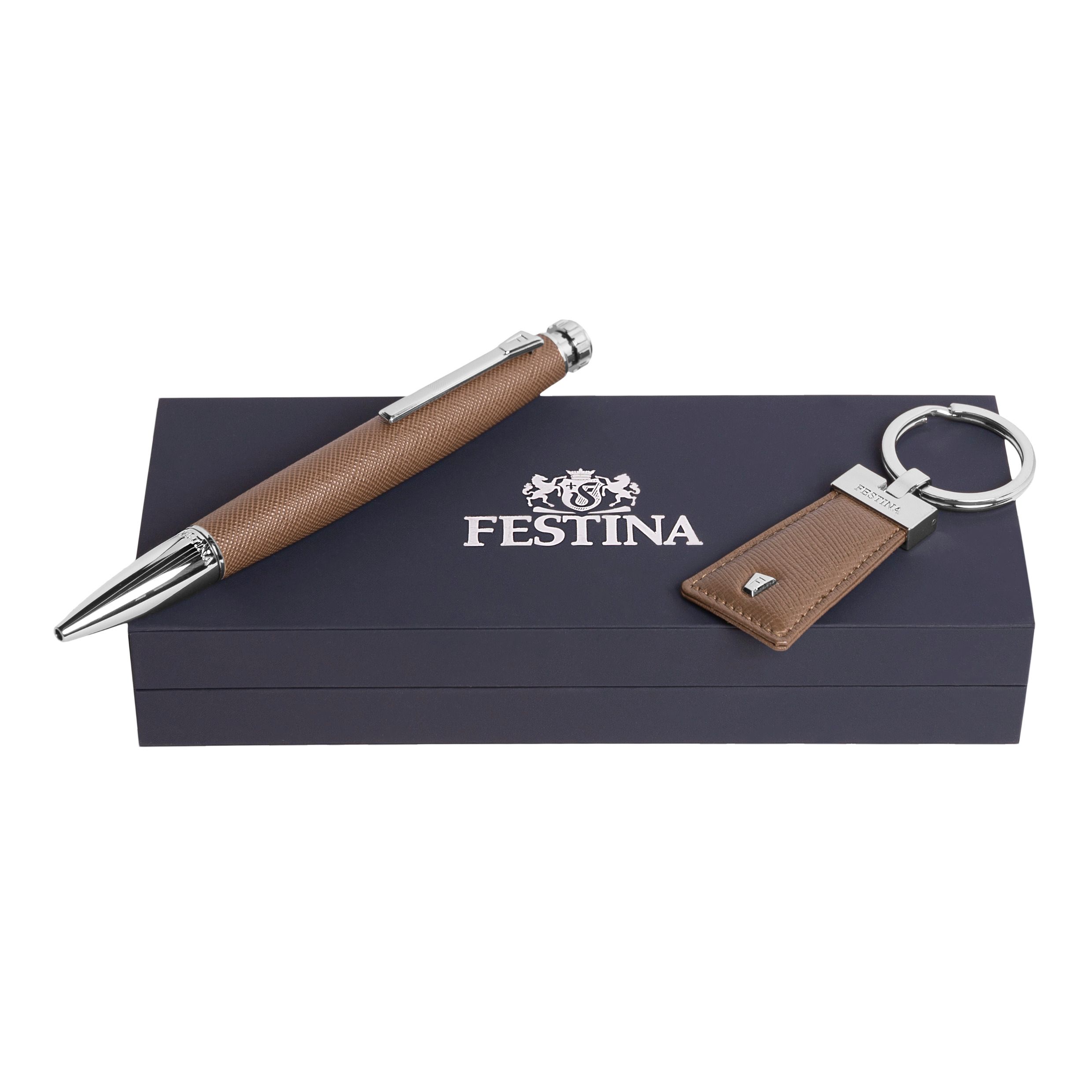 Set Chronobike Camel (ballpoint pen & key ring)