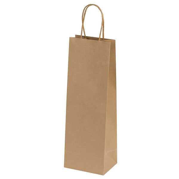 Ashdown Bottle Natural Kraft Paper Gift Bag – Full Colour