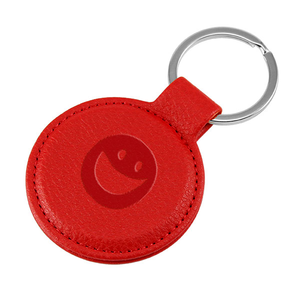 Eco Express Porto rPET Round Key Ring - Debossed - UK Stock