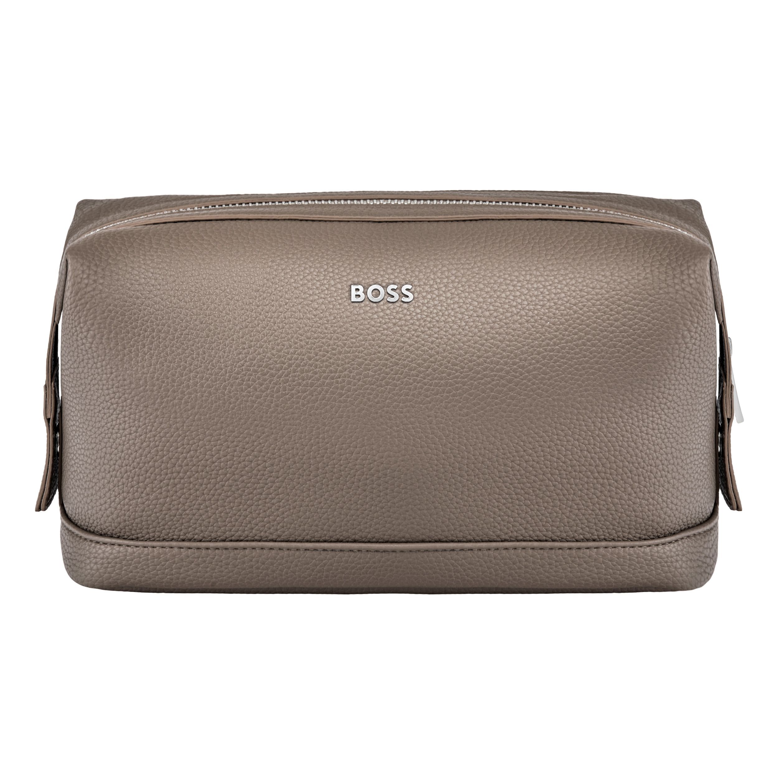 Hugo Boss Toiletry Bag Classic Grained Taupe