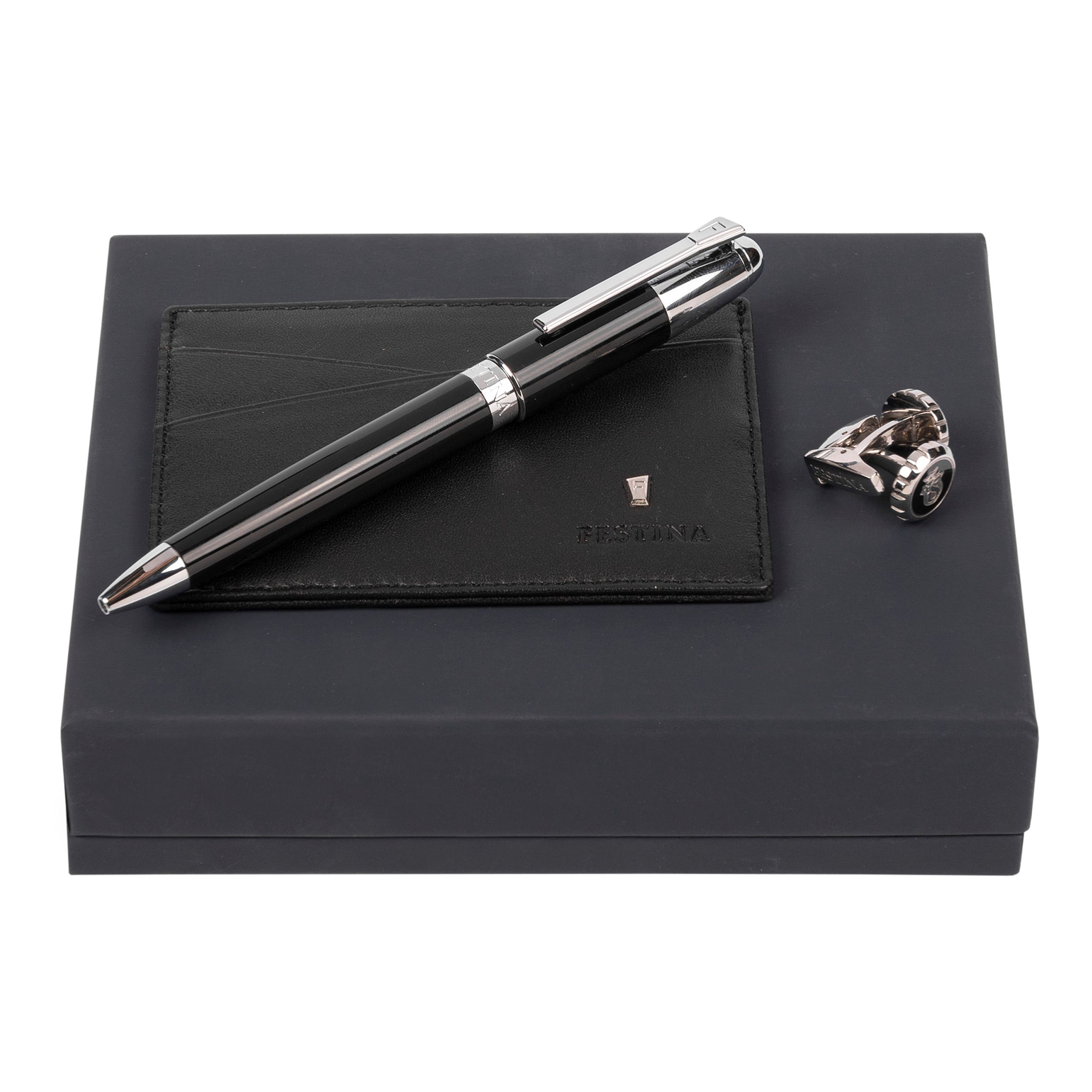Festina Set (ballpoint pen, card holder & cufflinks)