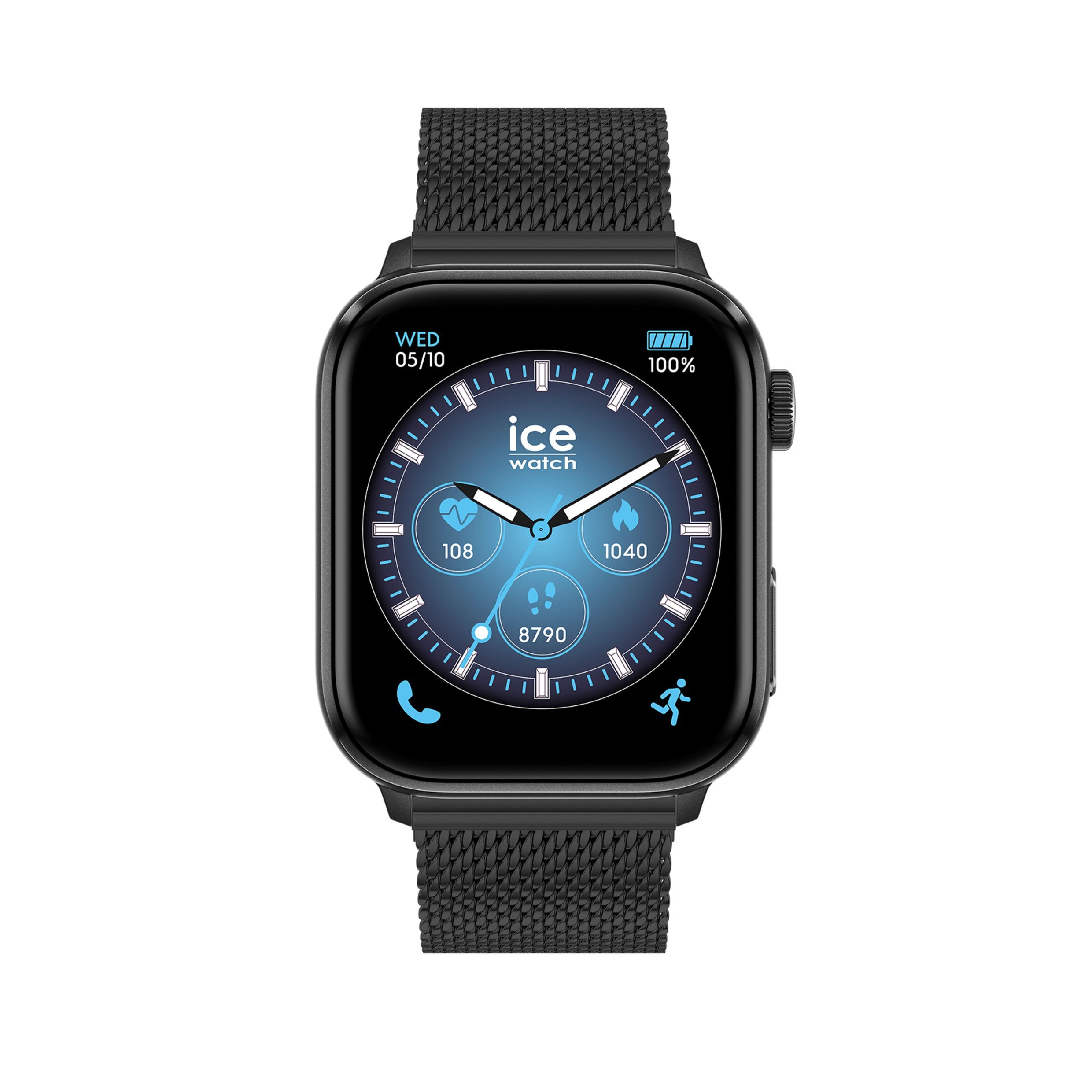 Ice-Watch ICE smart 3.0-Black-Milanese-1.78 AMOLED-GPS