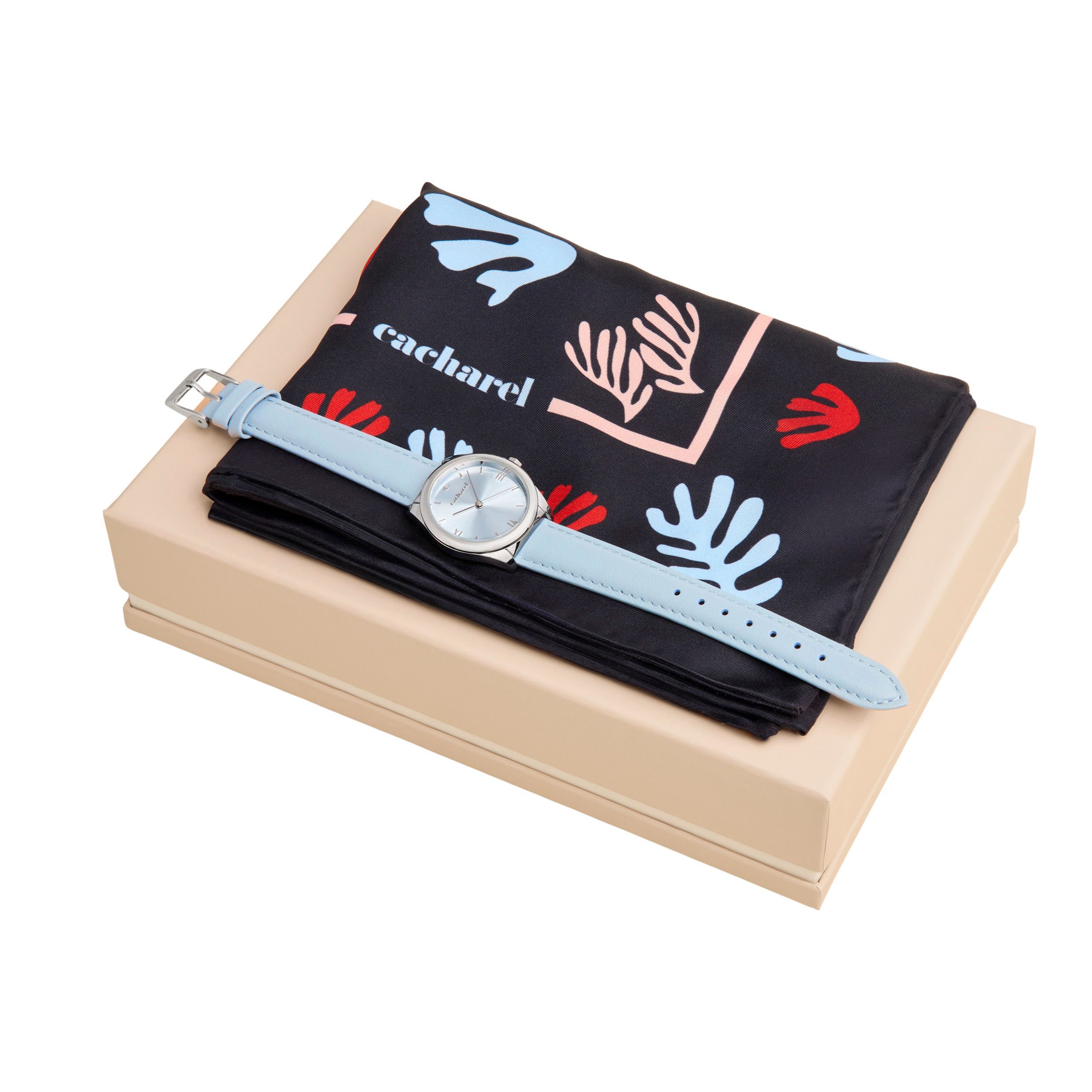Cacharel Set Vivienne (watch & scarf)