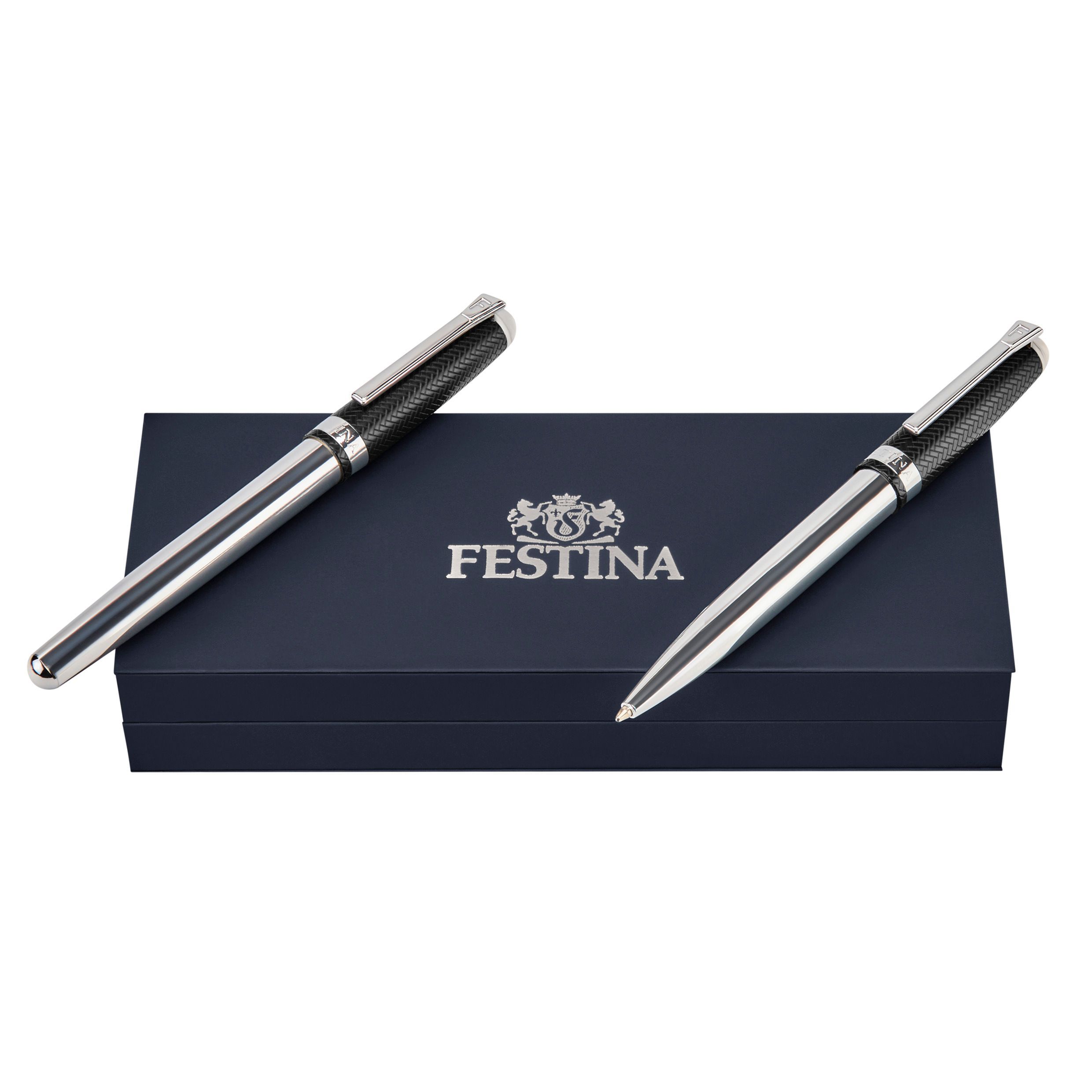 Festina Set Classicals Interlace Chrome (ballpoint pen & fountain pen)