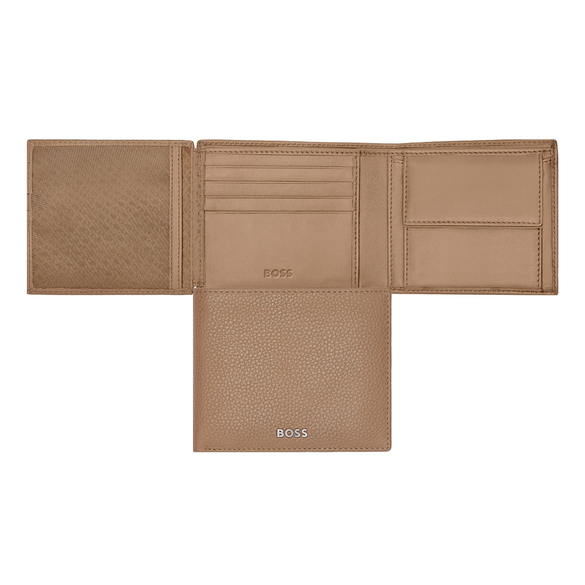 Hugo Boss Money wallet with flap Classic Grained Camel