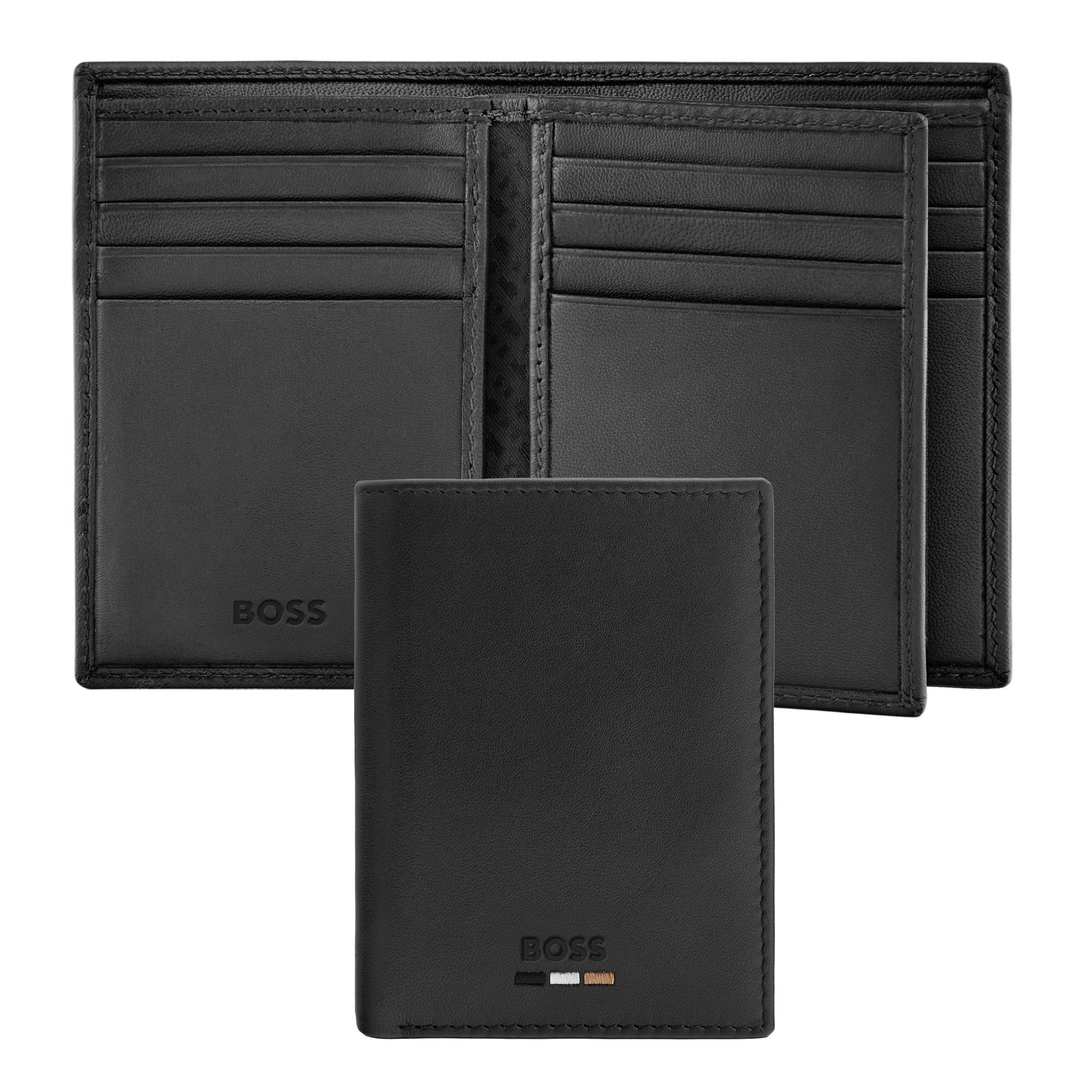 Hugo Boss Card holder with flap Emblematic Black
