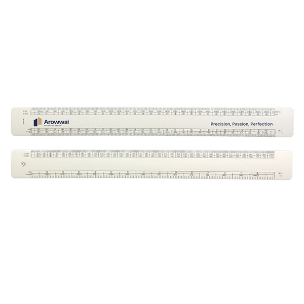 12′′ Recycled Architect’s Scale Rule – Full Colour