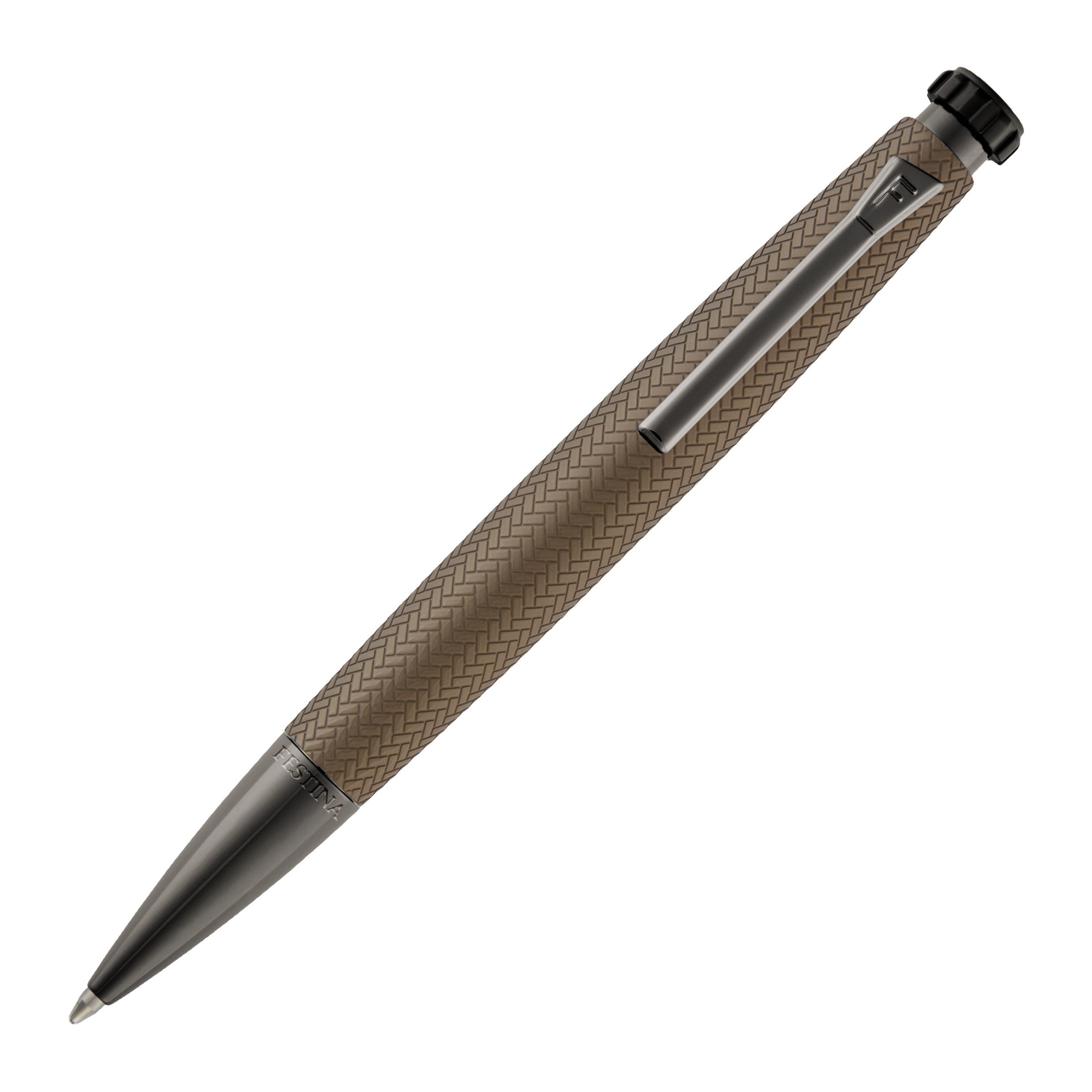 Festina Ballpoint pen Interlace Taupe