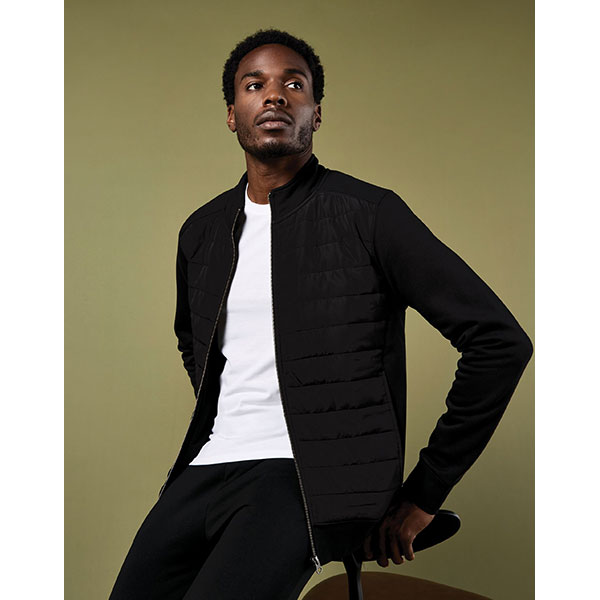 Kustom Kit Quilted Full Zip Sweatshirt