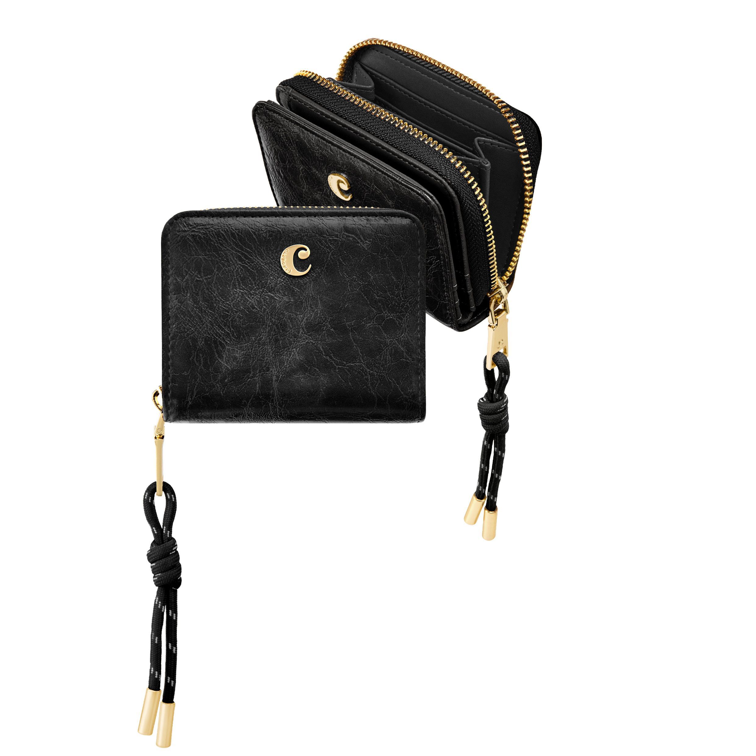 Cacharel Card wallet with flap Philomène Black