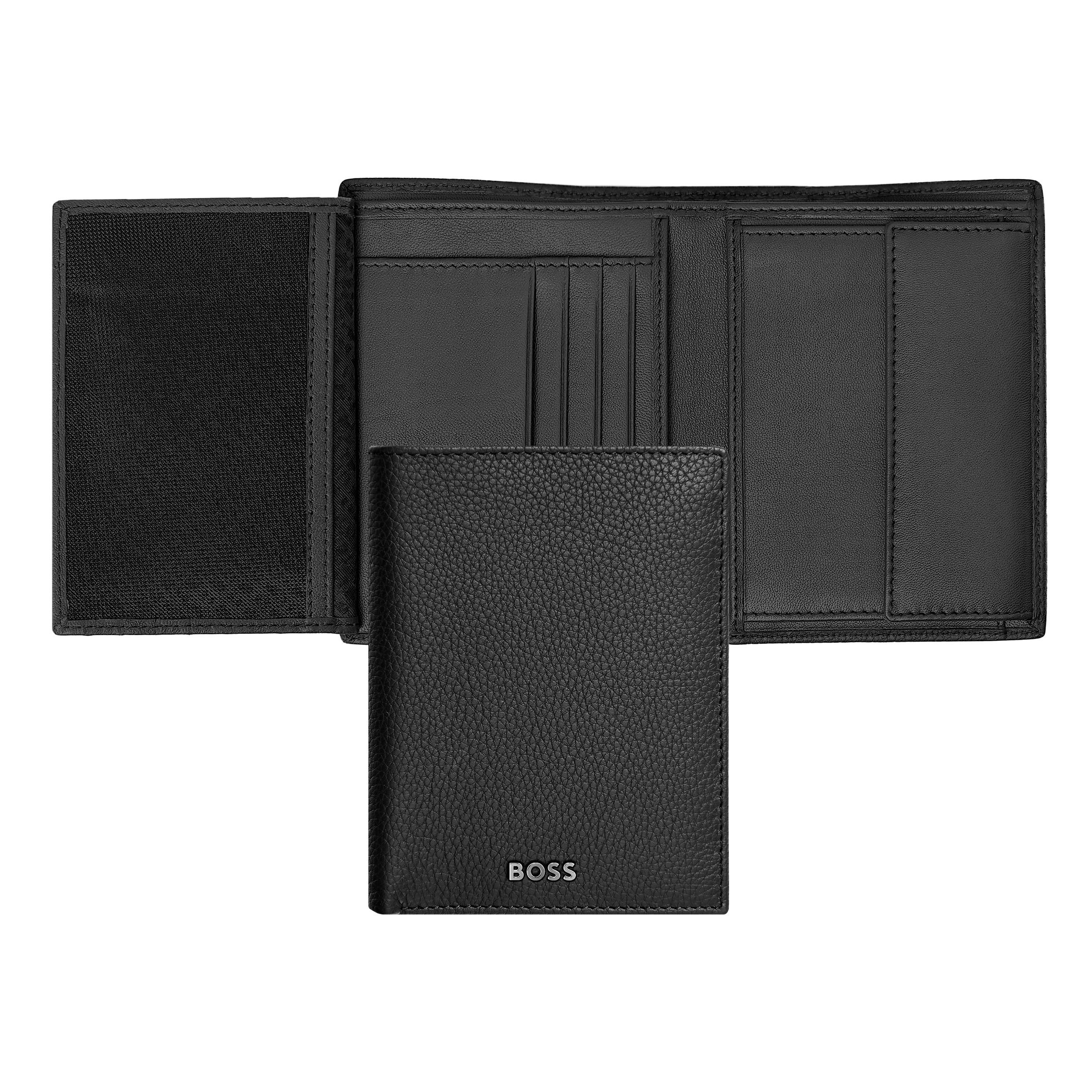 Hugo Boss Money wallet Vertical flap Classic Grained Black