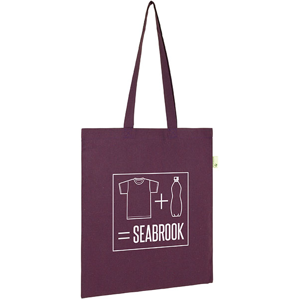 Seabrook 5oz Recycled Cotton Tote Bag - Spot Colour
