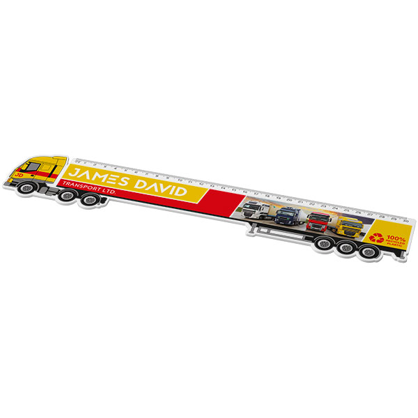 Lorry Shaped Plastic 12" Ruler