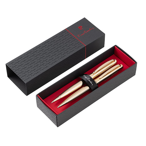 Pierre Cardin Lustrous Gold Pen And Pencil Set With PB15 Box