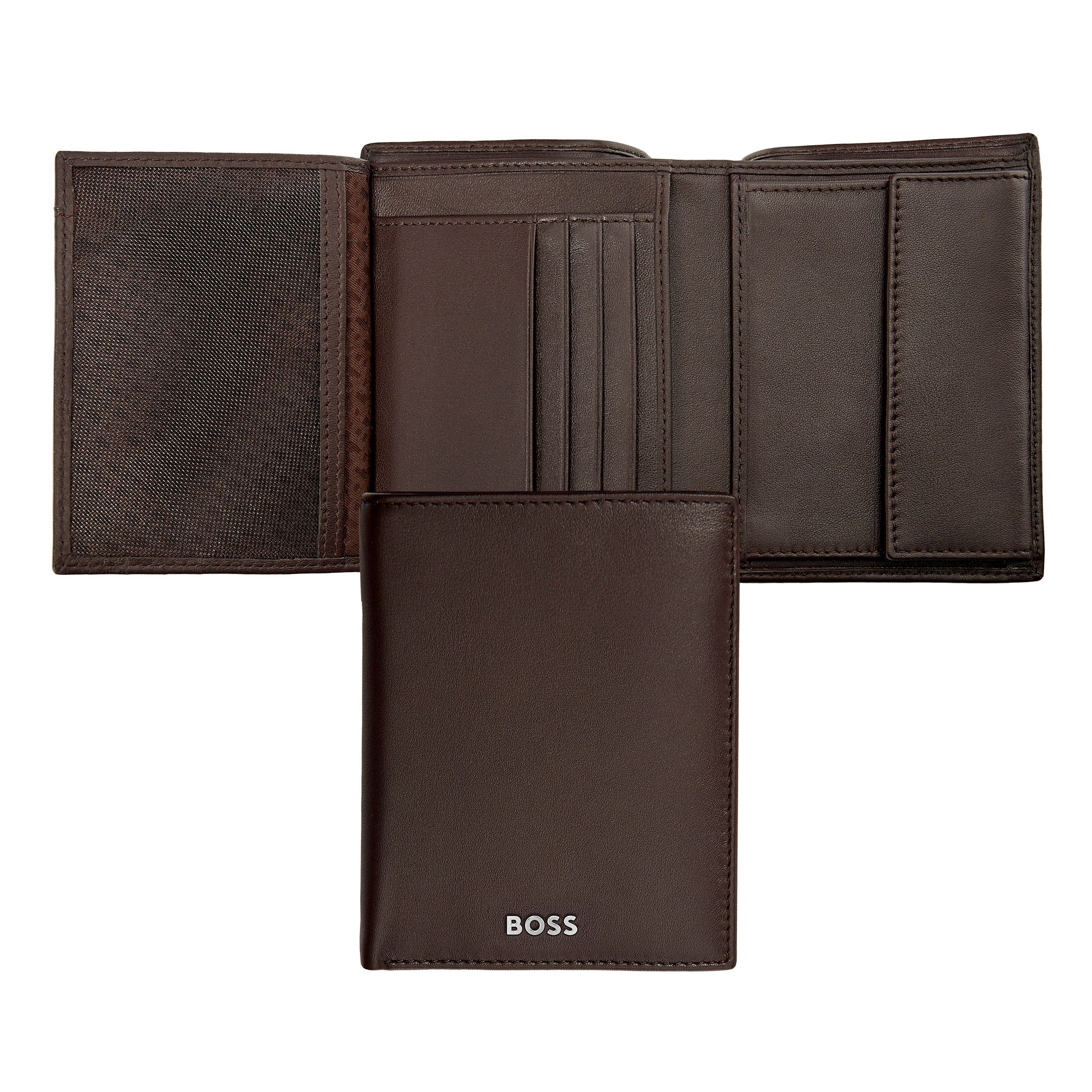 Hugo Boss Money wallet Vertical flap Classic Smooth Brown