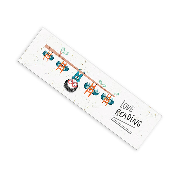 Seeded Paper Bookmarks