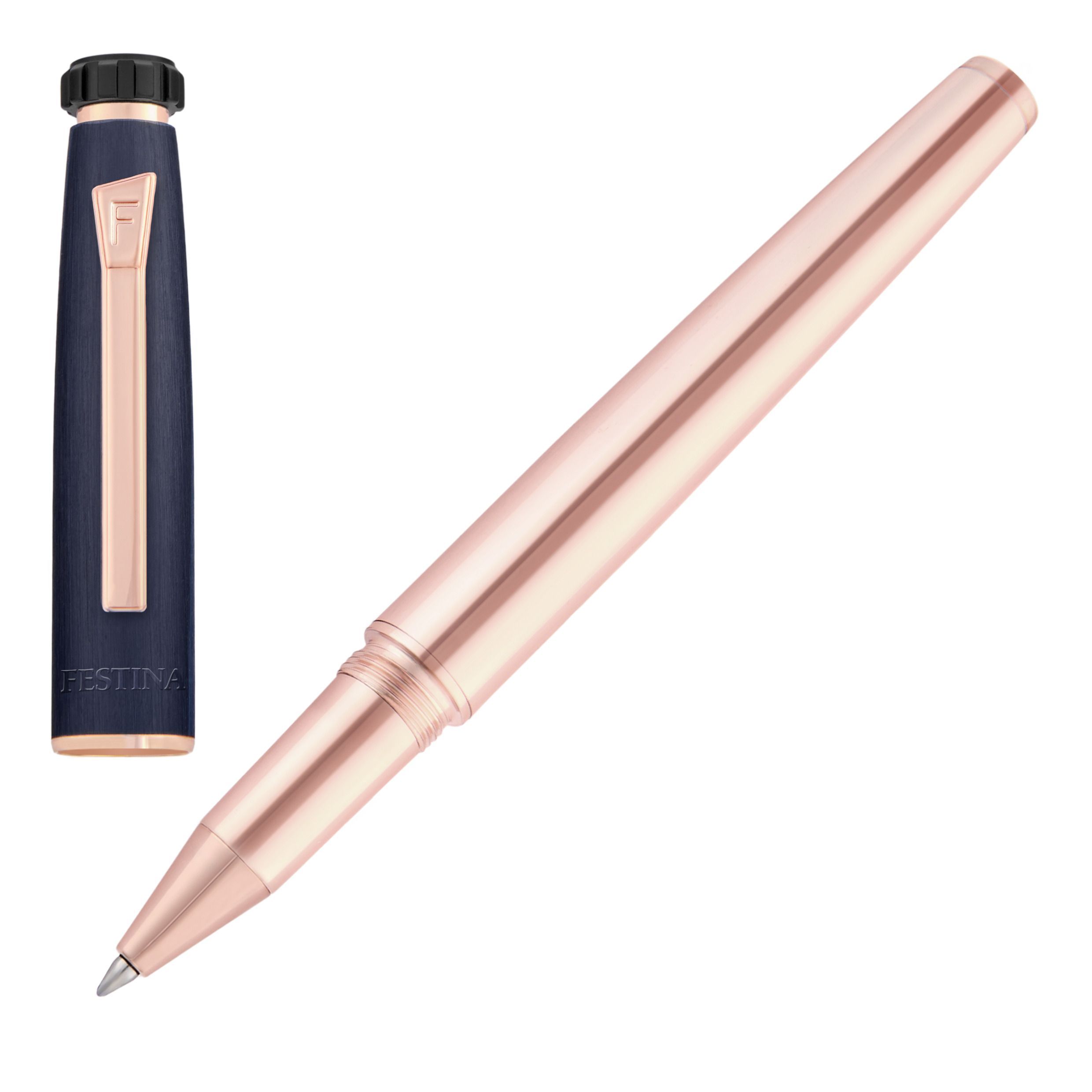 Festina Rollerball pen Chronobike Rose Gold Navy
