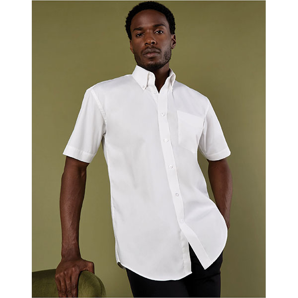 Kustom Kit Short Sleeve Premium Oxford Shirt - Men's