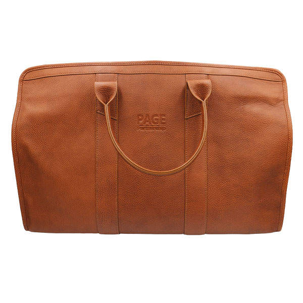 Pebbled Leather Weekender Bag