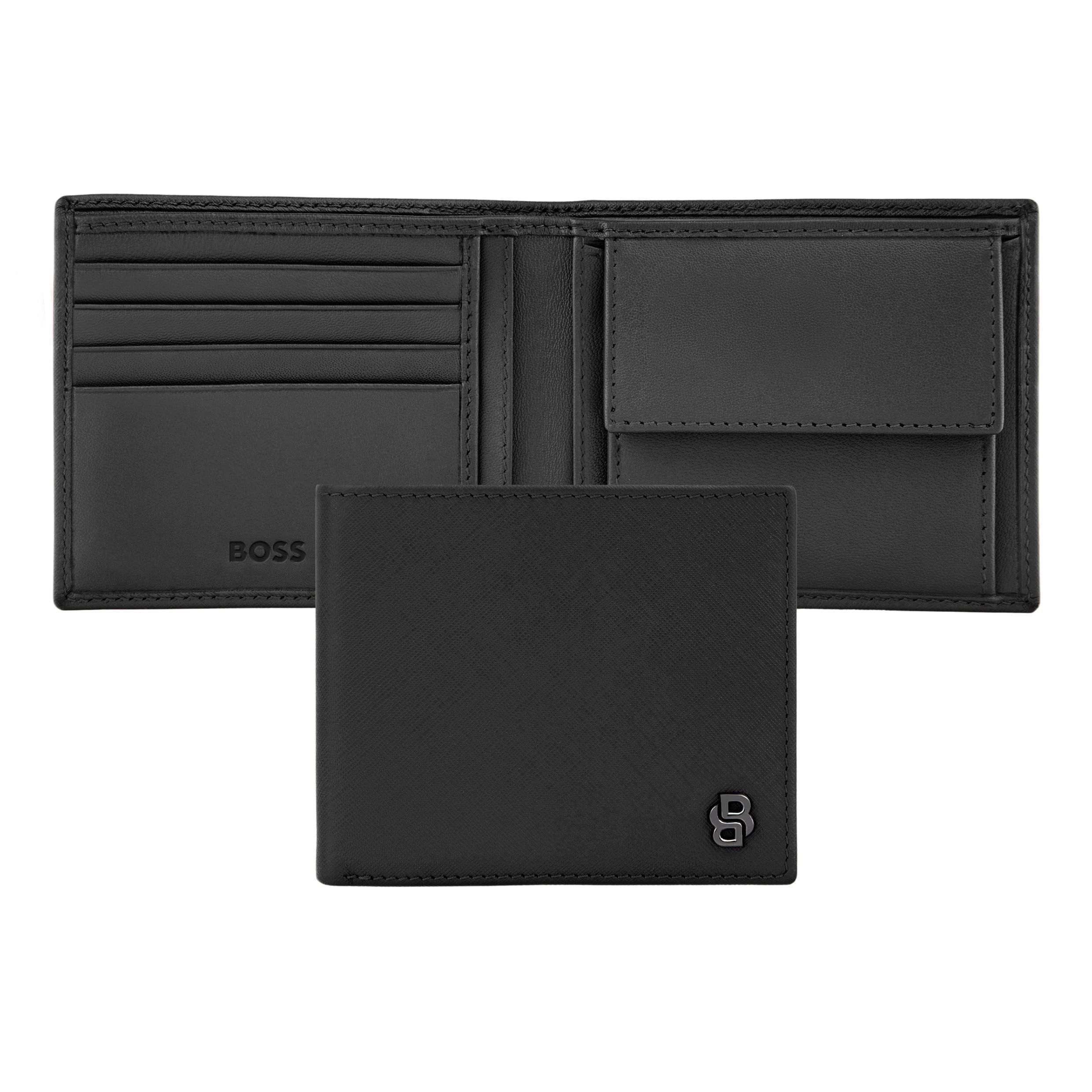 Hugo Boss Money wallet Double B Saffiano Black