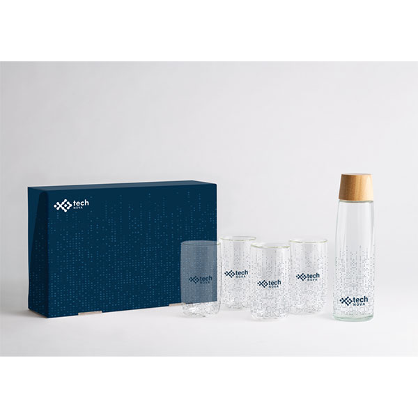 Chili Calypso Executive Recycled Glass Set – Full Colour