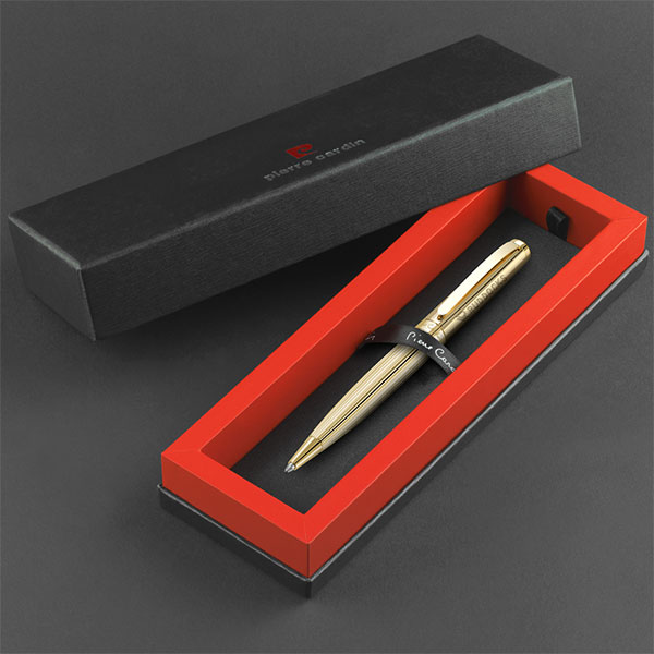Pierre Cardin Lustrous Gold Ballpen With PB17 Box