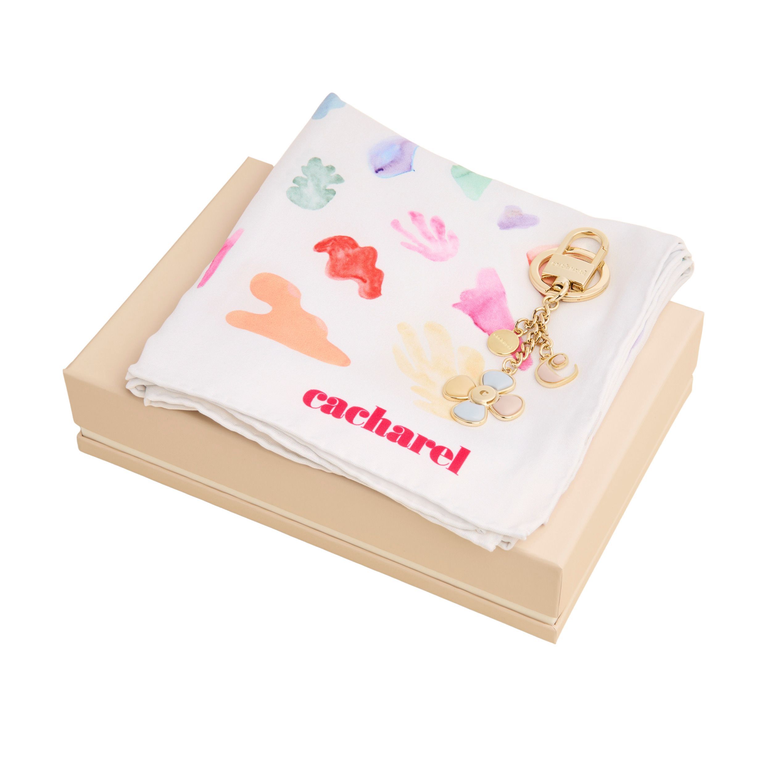 Cacharel Set Cacharel (key ring & scarf)