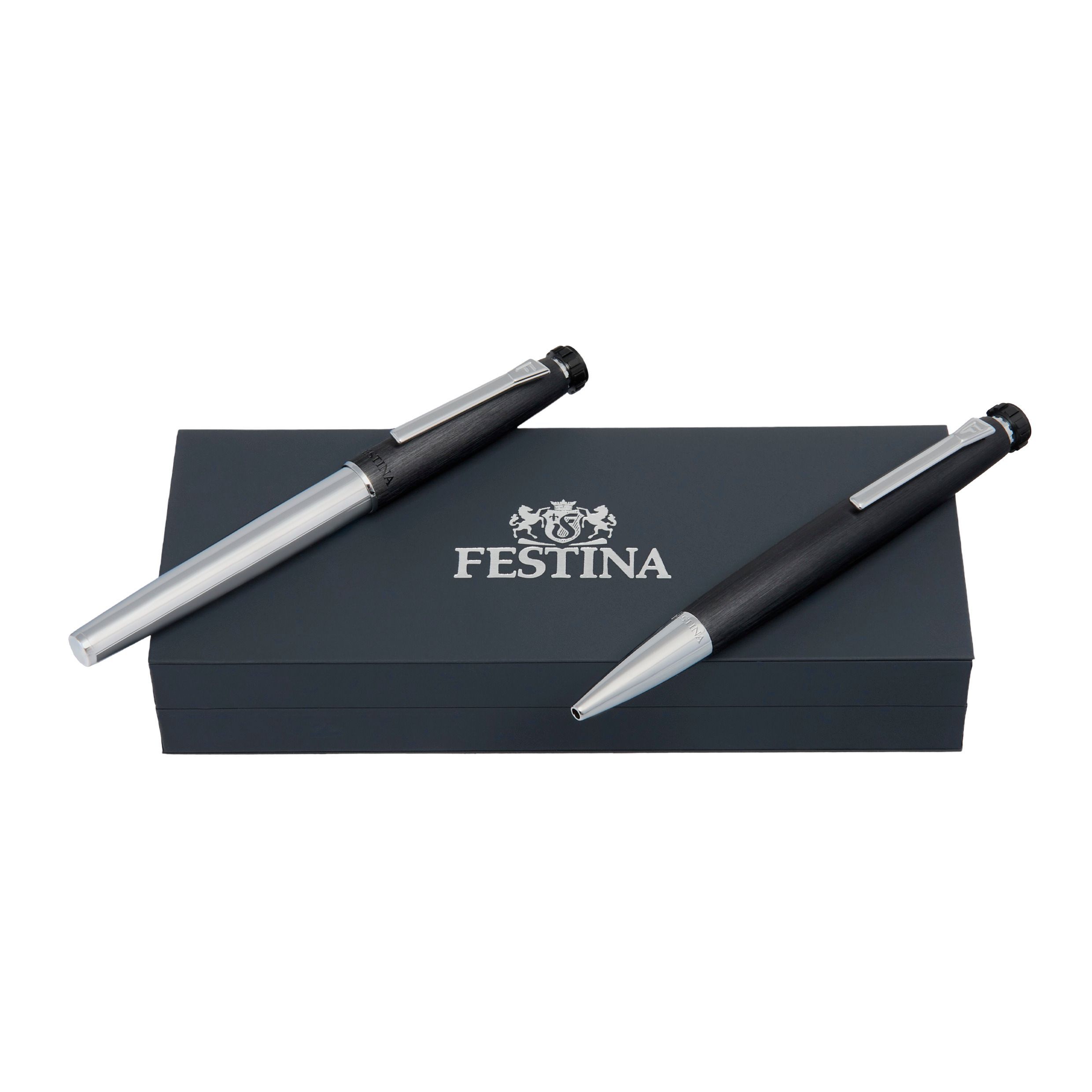 Festina Set Festina Chrome Black (ballpoint pen & rollerball pen)