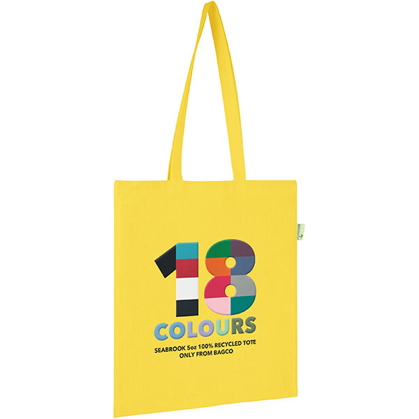 Seabrook 5oz Recycled Cotton Tote Bag – Full Colour