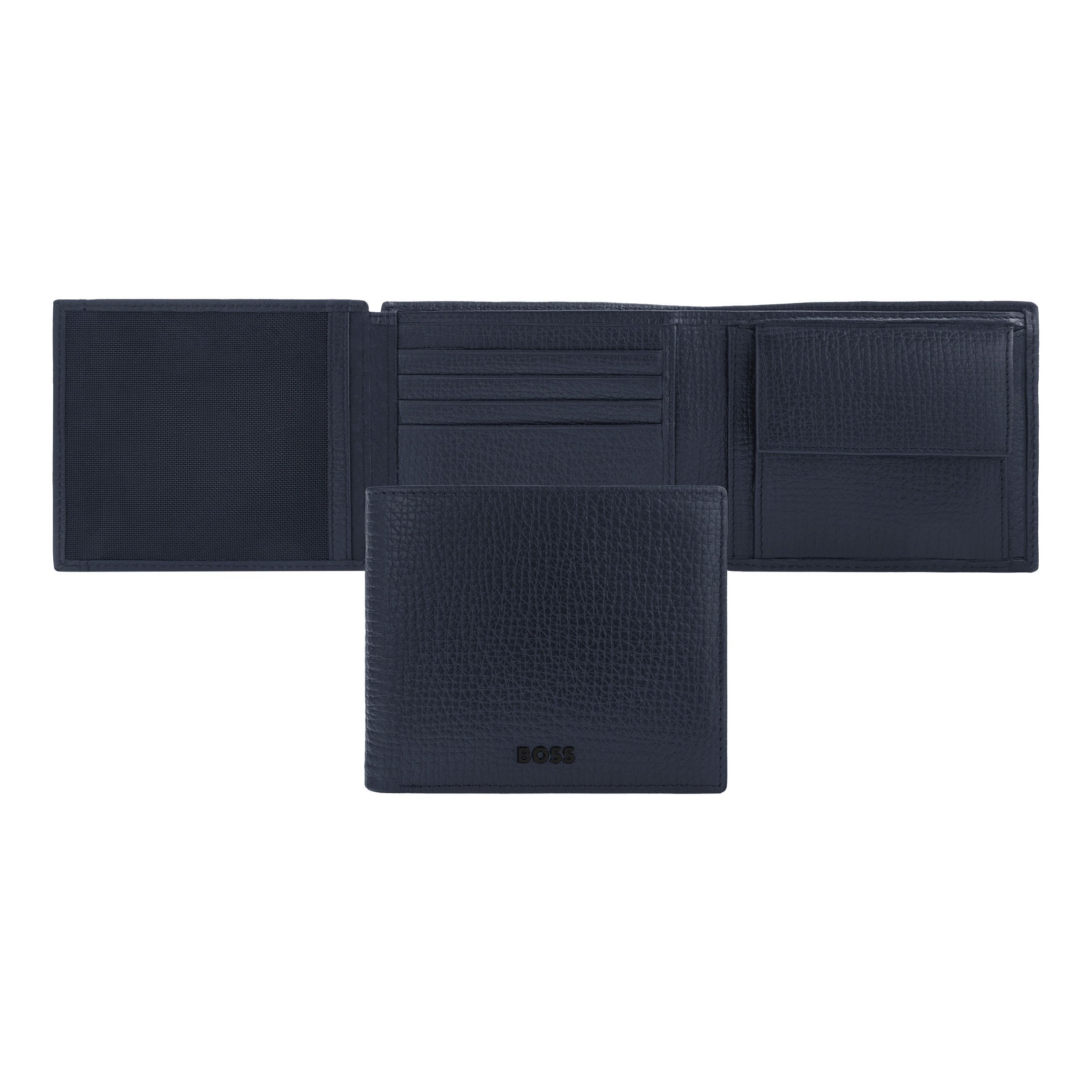 Hugo Boss Money wallet with flap Grid Navy