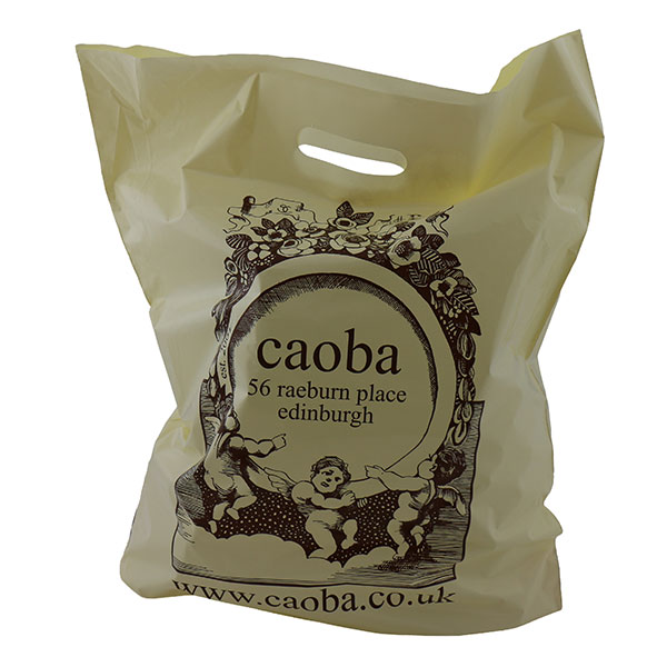 Sugarcane/Green Polythene Carrier Bag