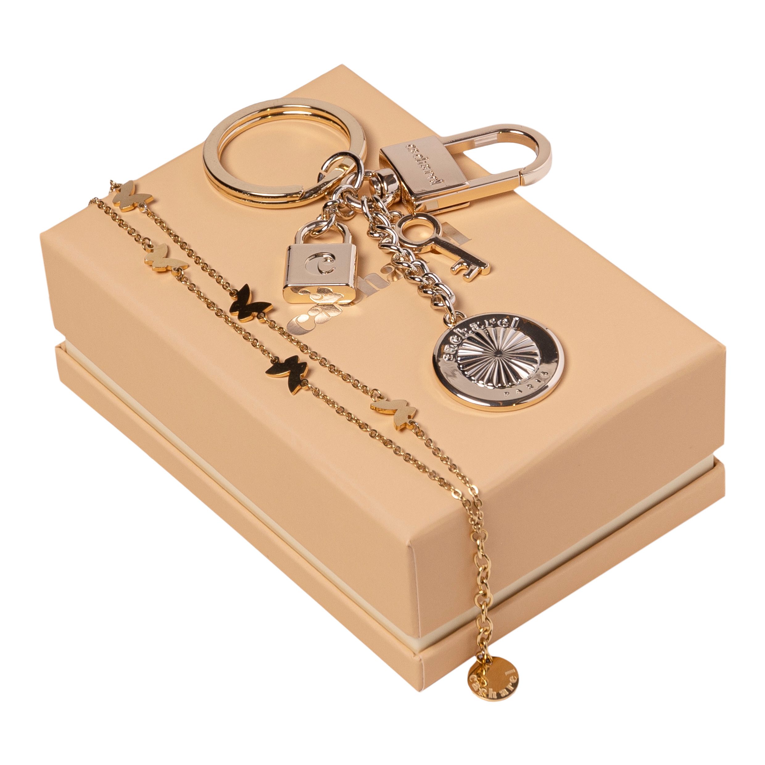 Cacharel Set Cacharel Gold (key ring & bracelet)