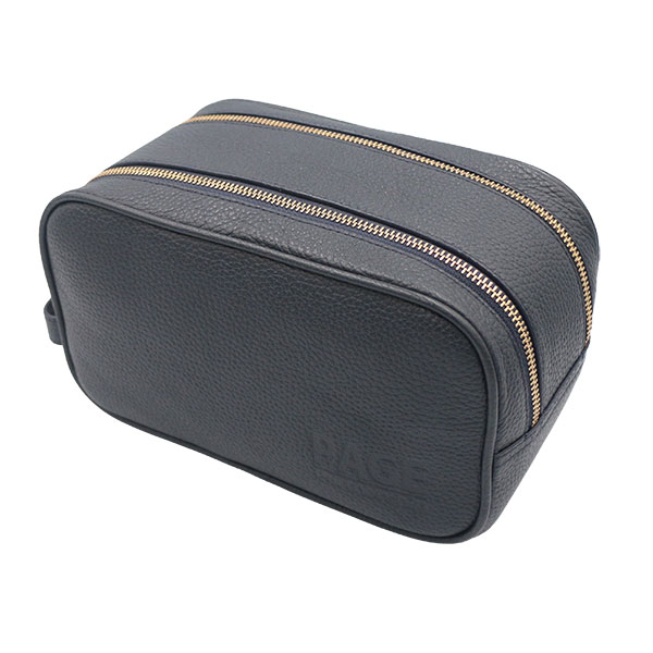 Pebbled Leather Wash Bag