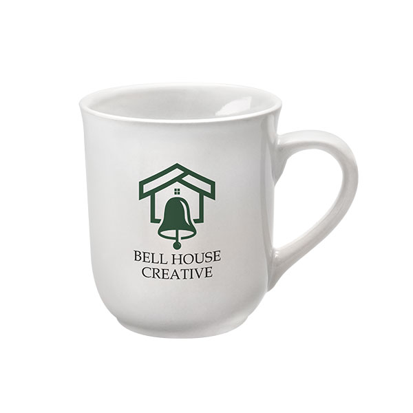 Bell Earthenware Mug – White